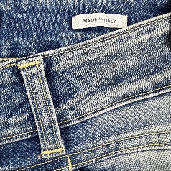 Closed Made In Italy Starlet Raw Released Hem Distressed Faded Crop Jeans - Picture 11 of 16